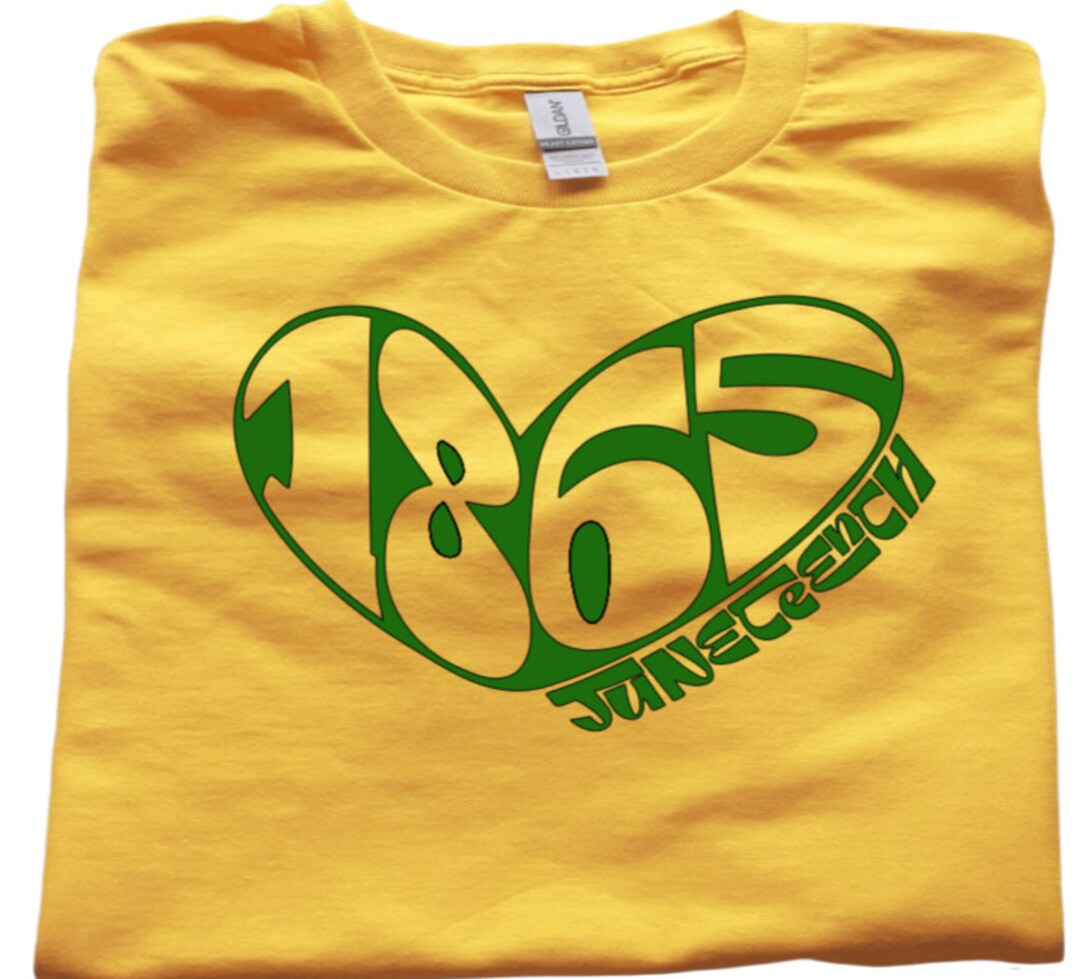 T-Shirt Juneteenth 1865 Freedom Day - Noir - Marque Silver Lake - Neuf Avec Étiquettes