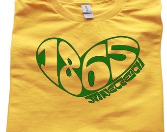 1865 Juneteenth Tee, Freedom Shirt, Jubilee T Shirt, Juneteenth Shirt, Black History Shirt, Freeish Tee, Independence Shirt, Civil Rights