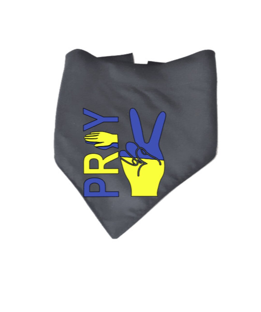 Ukranian Dog Bandana, Peace Ukrainian Pet Scarf, Dog Neckerchief, Dog