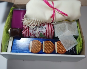 Caja de regalo navideña, paquete para el día de San Valentín, idea de regalo de Navidad, caja de regalo para el cáncer de mama, cuidado personal, pensando en usted, recuperación del paciente con cáncer