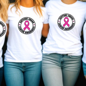 Chemise de soutien au cancer du sein, tee-shirt ruban rose, battre le cancer, sensibilisation au cancer, survivant du cancer, tee-shirt contre le cancer assorti à la famille, tee-shirt contre le cancer du sein