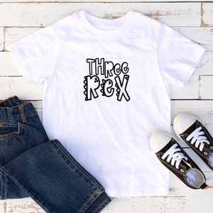 Third Birthday Shirt, 3 Rex Dinosaur Birthday, Dinosaur Toddler Tee, Kid Birthday Tee, Toddler Birthday Tee, 3rd Birthday, Dinosaur Birthday