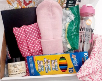 Chemotherapie Kankerzorgpakket, chemotherapiebehandelingspakket, kankergeschenkdoos, borstkanker, tween-chemocadeaudoos, herstelcadeau kankerpatiënt