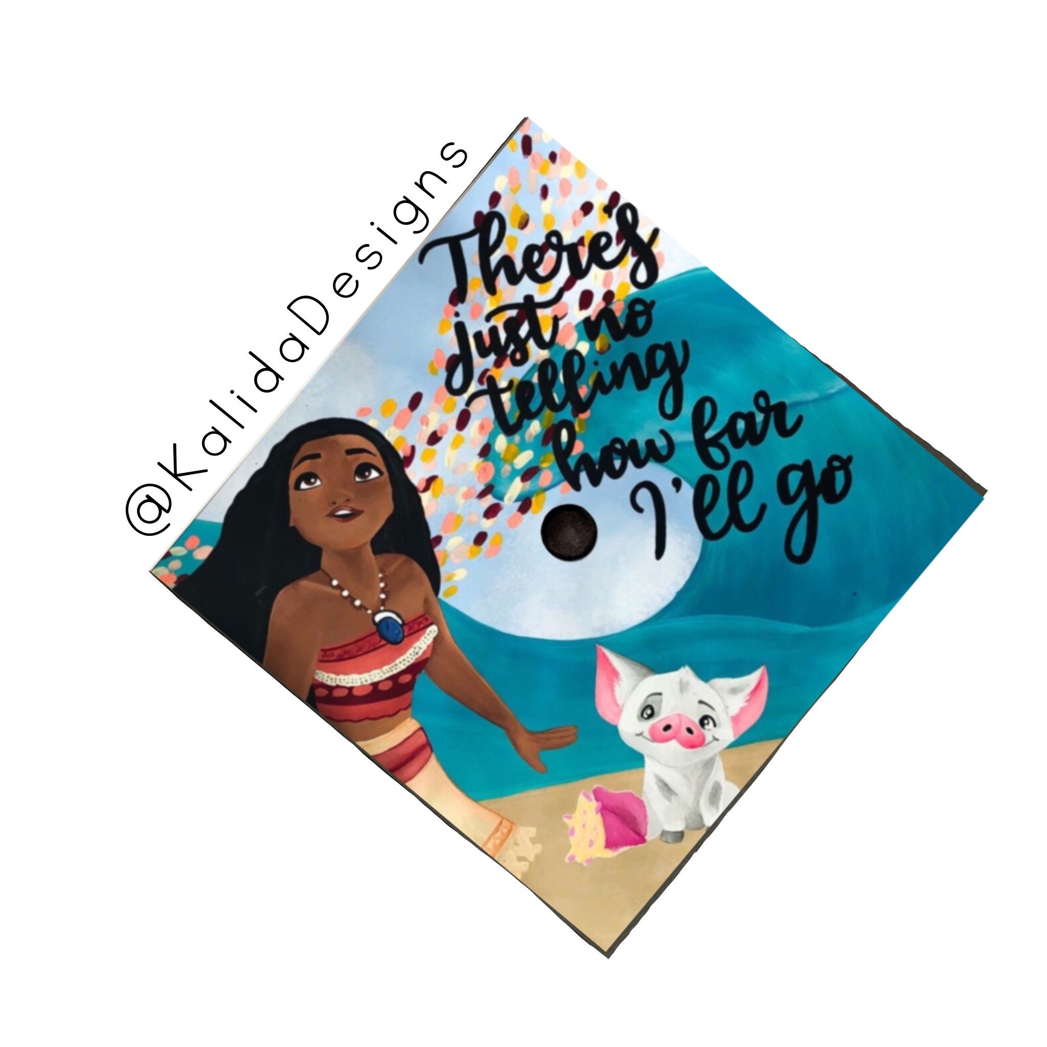 Graduation Cap PRINTED Grad Cap Decal 
