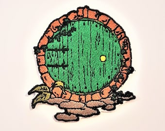 Hobbit Door – Iron-on / Sew-on / Stick-on Patch (Iron On) - The Shire