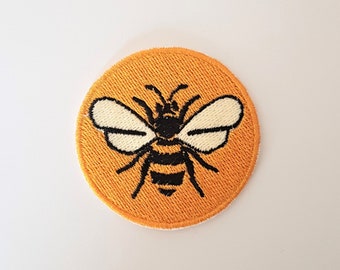 Bee Badge – Iron-on / Sew-on / Stick-on patch