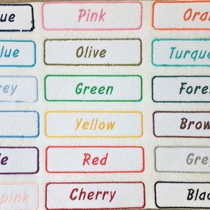 CUSTOM Name Label Patch– Patch iron-on / Sew-on / Stick-on (thermocollant)