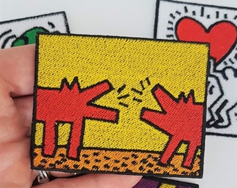 Pop Art “Barking Dog” – Iron-on / Sew-on / Stick-on patch (Iron-on patch)