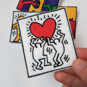 KEITH HARING Original Vintage Poster year of printing 1998 Untitled Red heart
