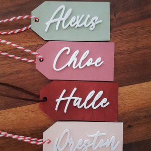 Personalized Wooden Tags Valentine's Day Basketball Tag Personalized Valentine's Day Name Tag Custom Tag image 2