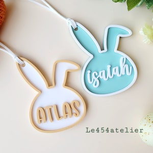 Easter Bunny Basket Tag | Custom | Name Bunny Tag | Easter Kid's Basket Tag