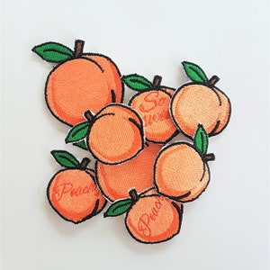 Peach / Peachy / So Sweet / Eat Me – Iron-on / Sew-on / Stick-on patch