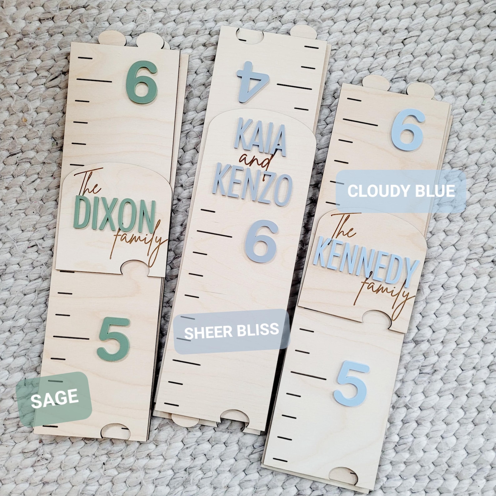 Personalized Wooden Growth Chart for Kids, Custom Height Chart, Nursery ...
