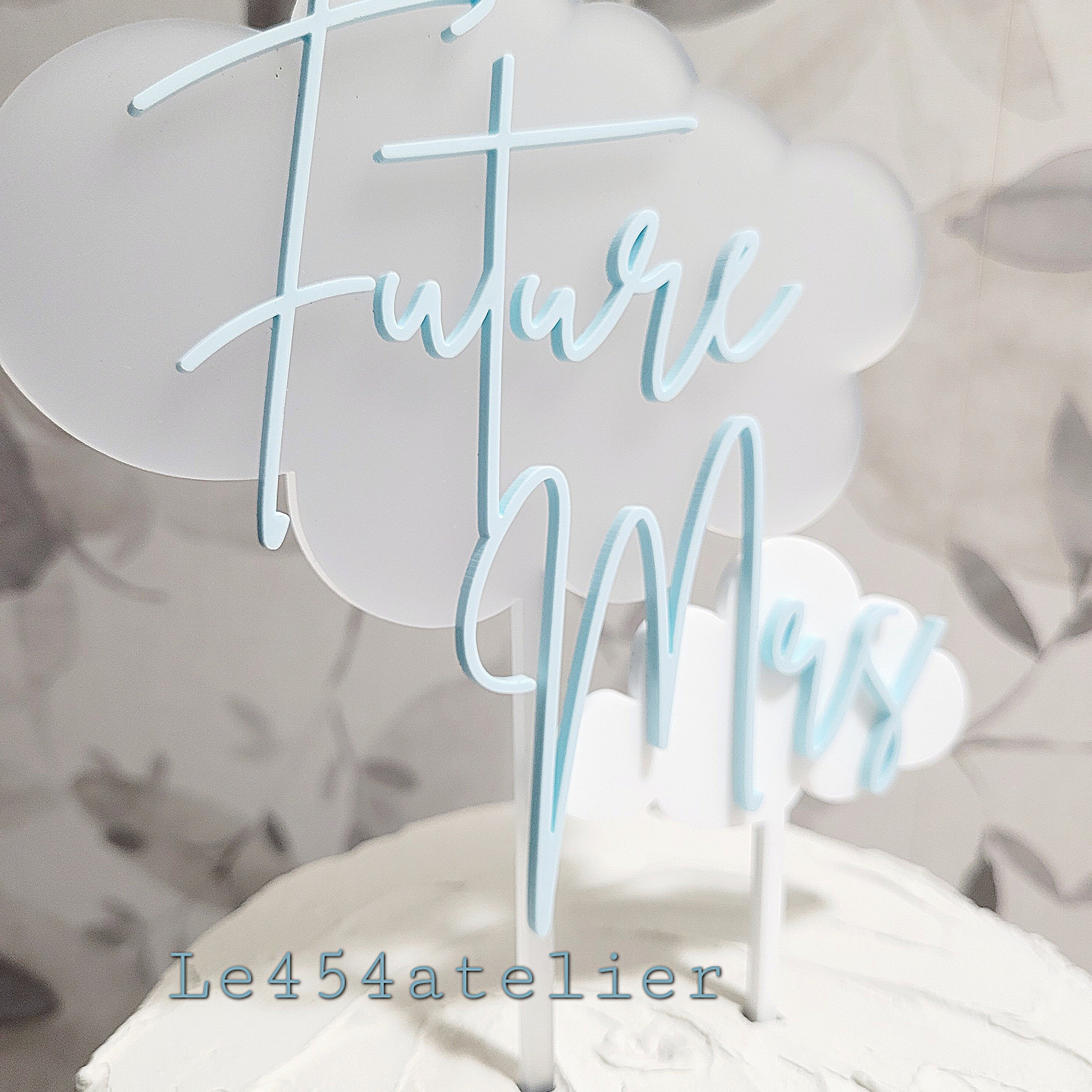 BEOXAGAR On Cloud 9 Cake Topper – 9th Birthday Party Decoration In Neutral White For Girls