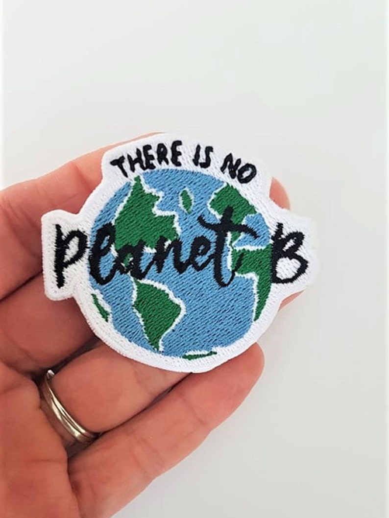 No Planet B Patch Iron-on / Sew-on / Stick-on Thermocollant image 2