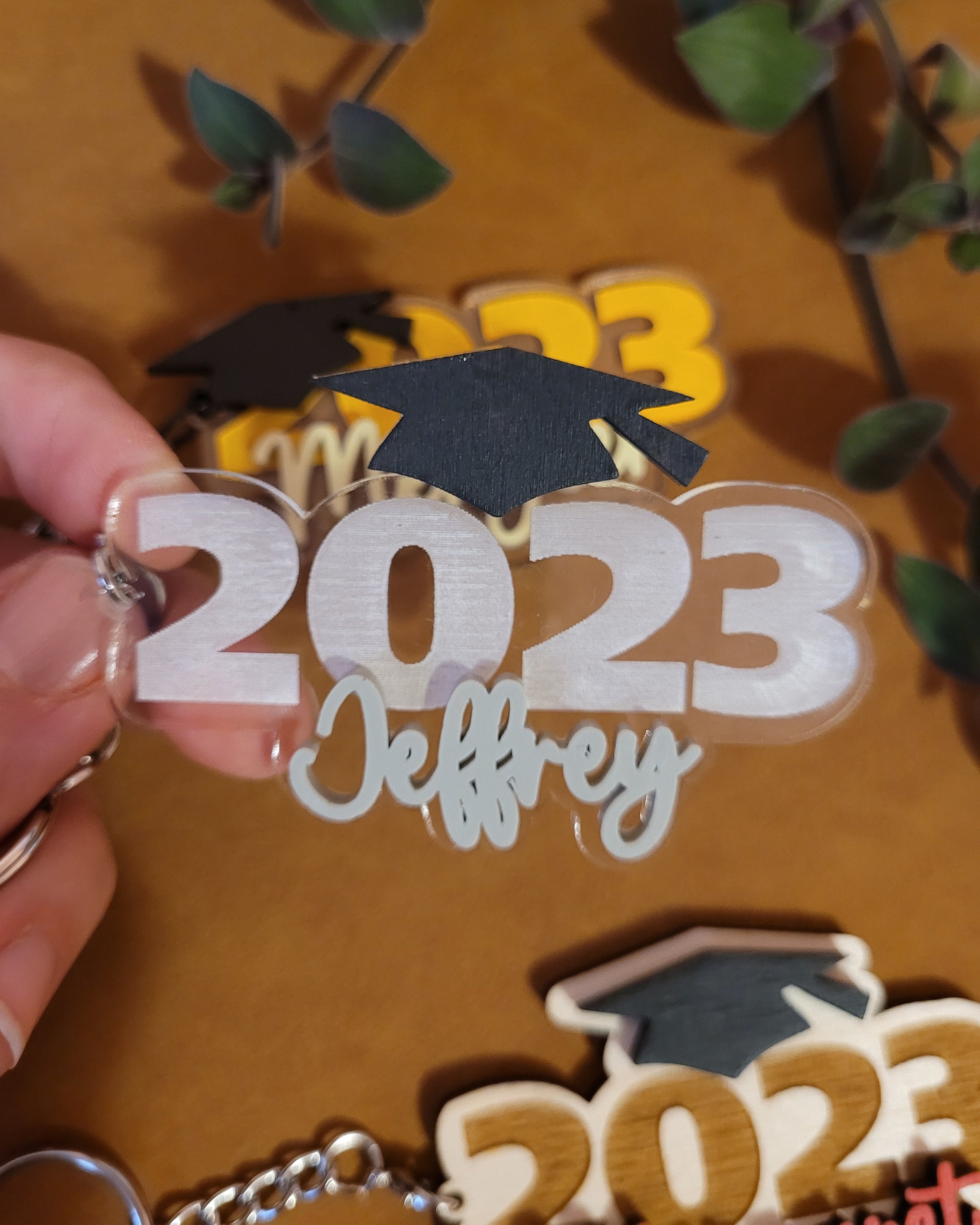 Class of 2024 Keychain | Graduation Keychain in Wood and Acrylic ...