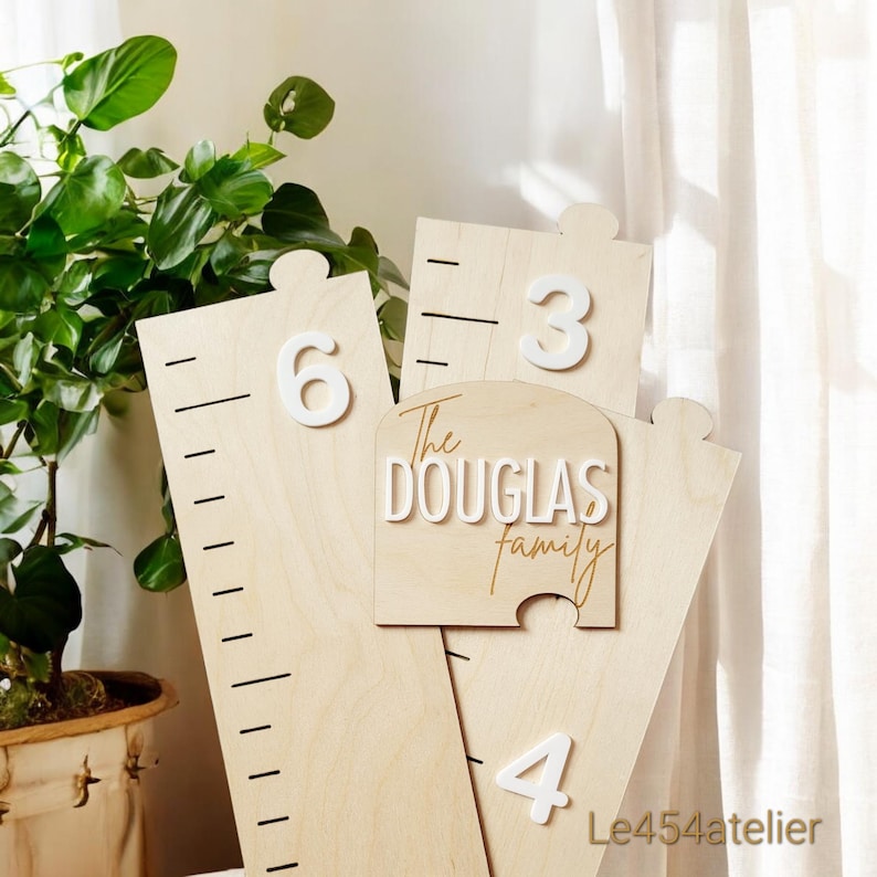 Personalized Wooden Growth Chart for Kids, Custom Height Chart, Nursery ...