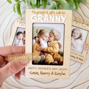 Mother's Day Fridge Photo Magnet | Grandma's Gift | Personalized Gift Idea