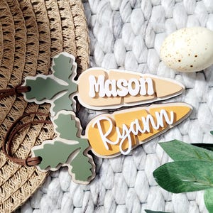 Carrot Easter Basket Tag, Personalized Easter Basket Tag, Custom Easter Tag, Carrot Easter Tag, Custom Carrot Tag, Personalized Name Tag