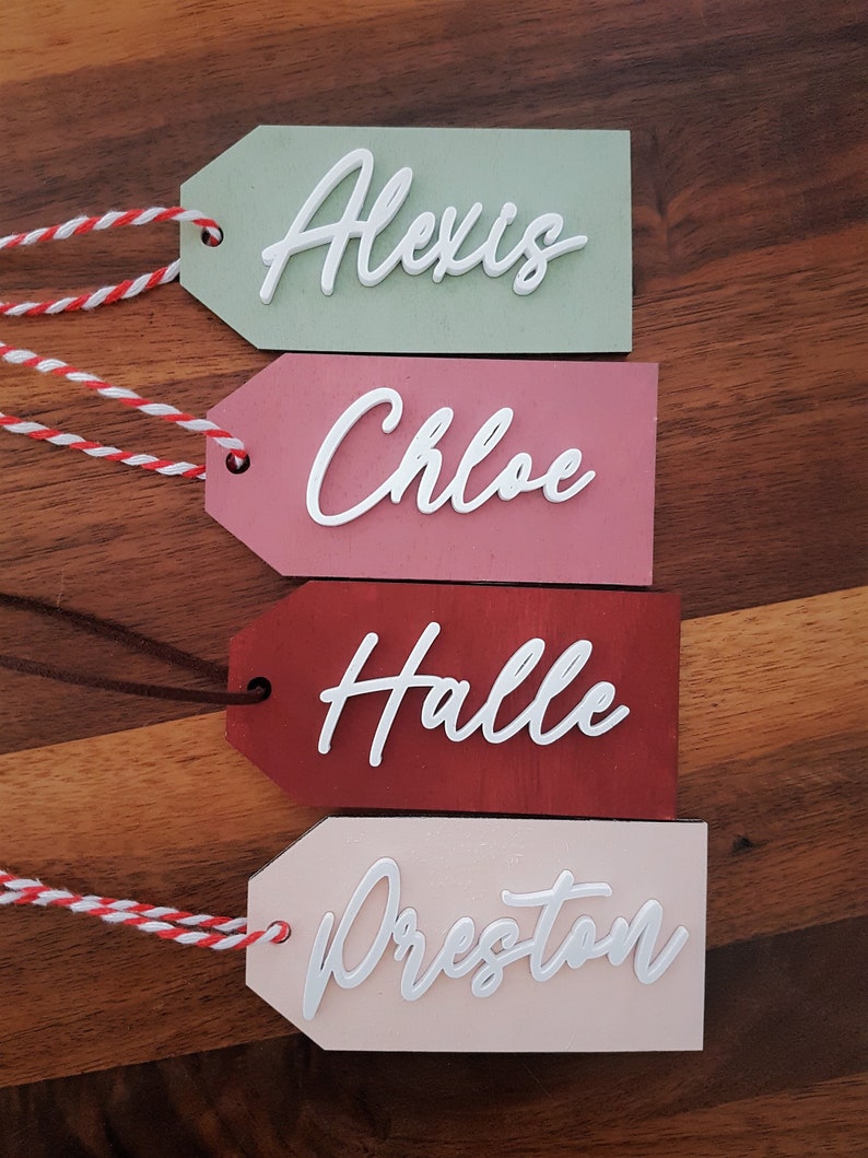 Personalized Wooden Tags Valentine's Day Basketball Tag Personalized Valentine's Day Name Tag Custom Tag image 2