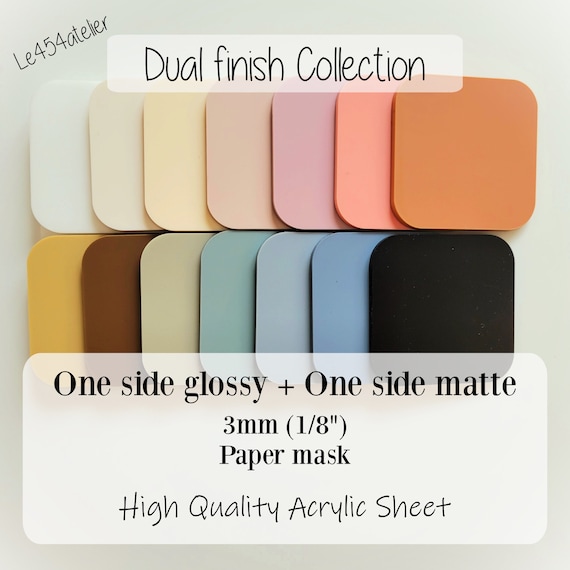 Cast Acrylic Sheet (3mm thickness, size 12"x19") - Premium PMMA Acrylic - Dual finish
