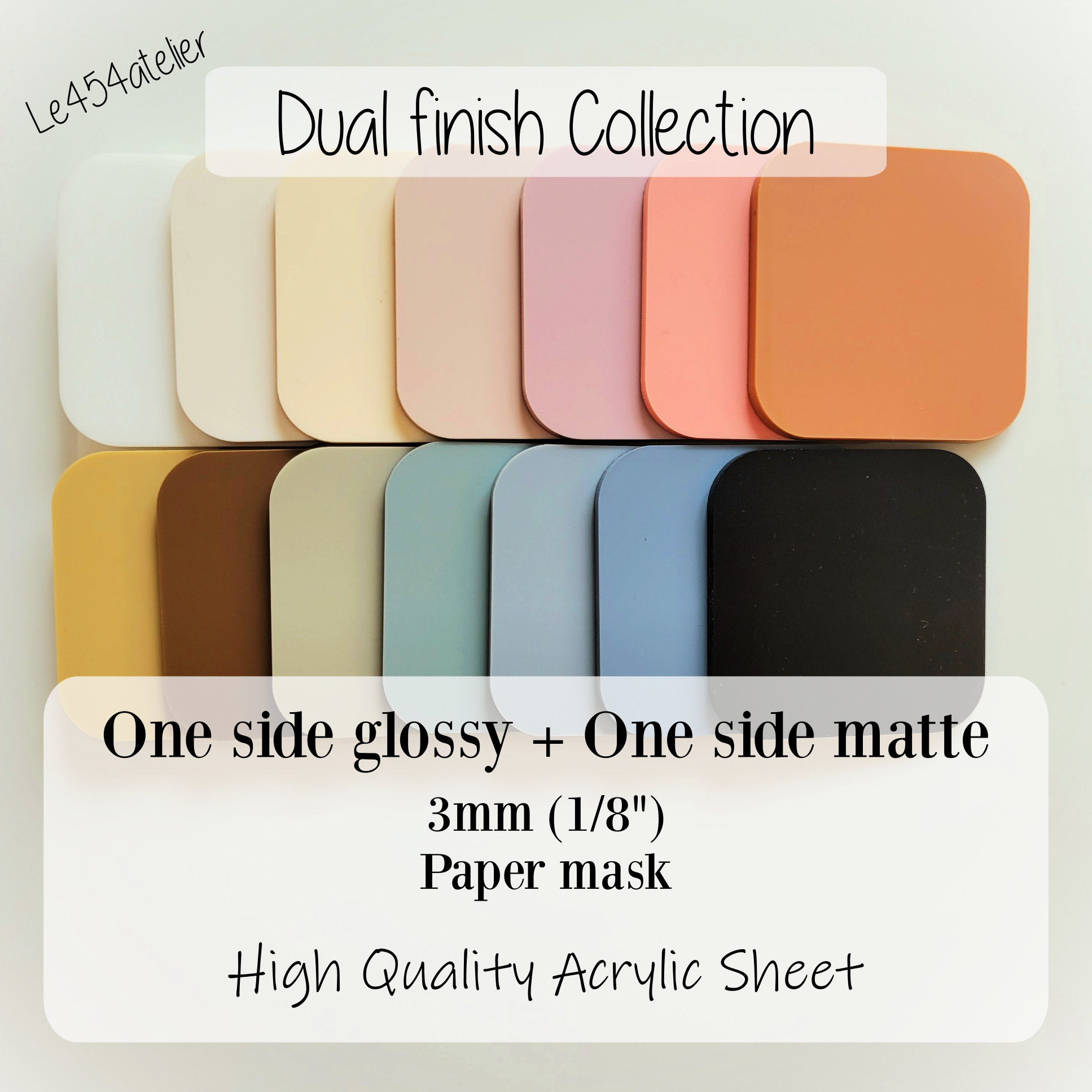 3MM Light Pink Single Matte Acrylic Sheet Frosted Translucent Cast