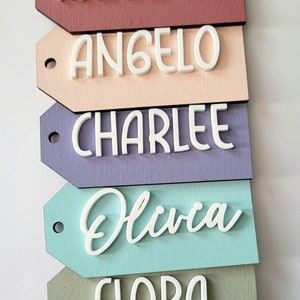 Personalized Wooden Tags | Valentine's Day Basketball Tag | Personalized Valentine's Day Name Tag | Custom Tag