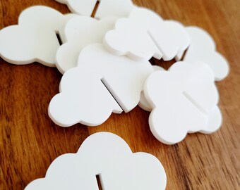 10 Cloud Glass Charm | Head In the cloud Drink Topper Glass | Drink Tag