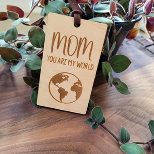 Personalized Wooden Tags | Custom Gift Tag for Kid, Friend, Mom, Dad, Teacher, Family | Engraved lettering