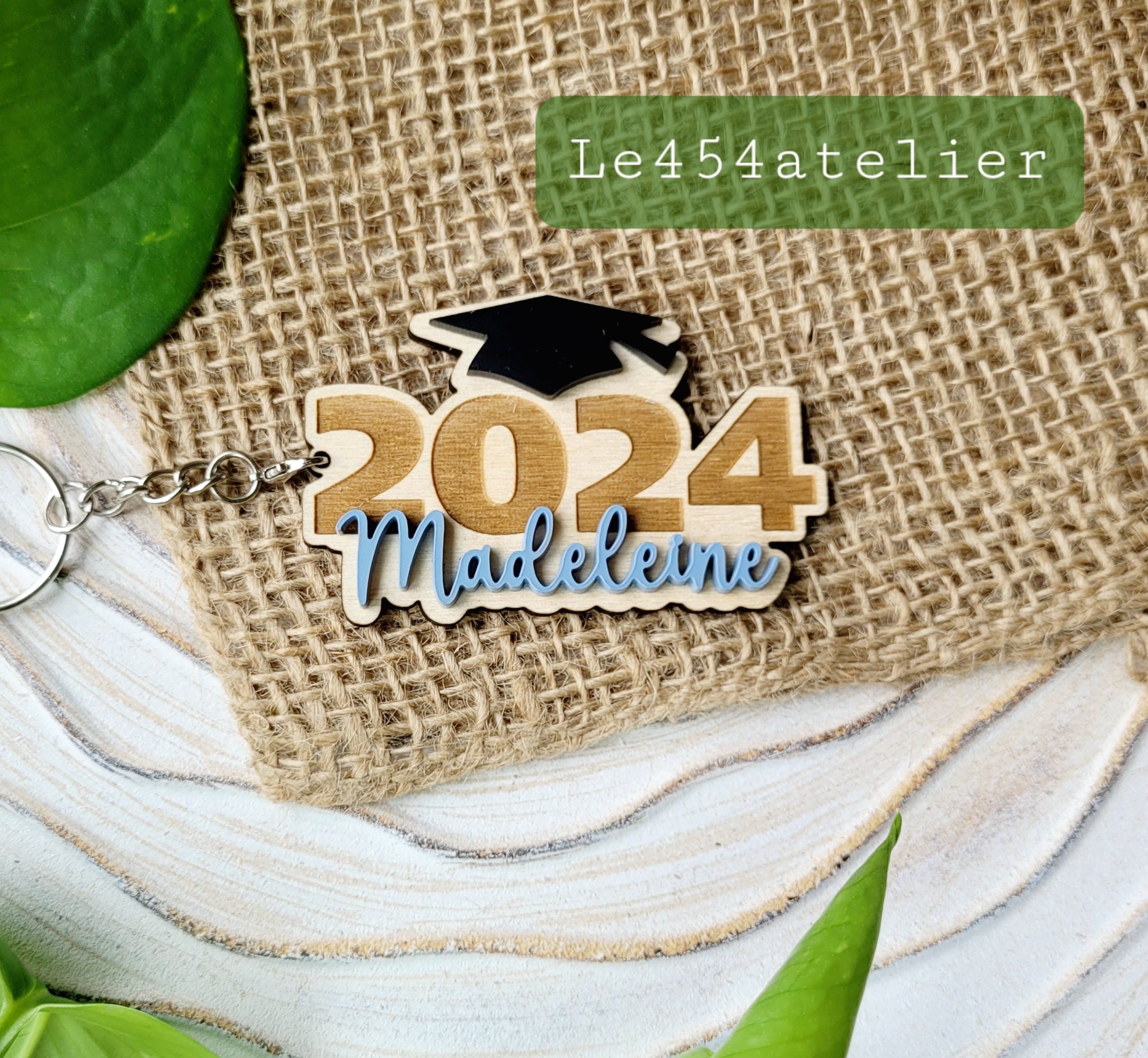Class of 2024 Keychain | Graduation Keychain in Wood and Acrylic ...