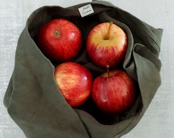 Linen Bento Bag: Reusable Origami Lunch Bag, Zero Waste