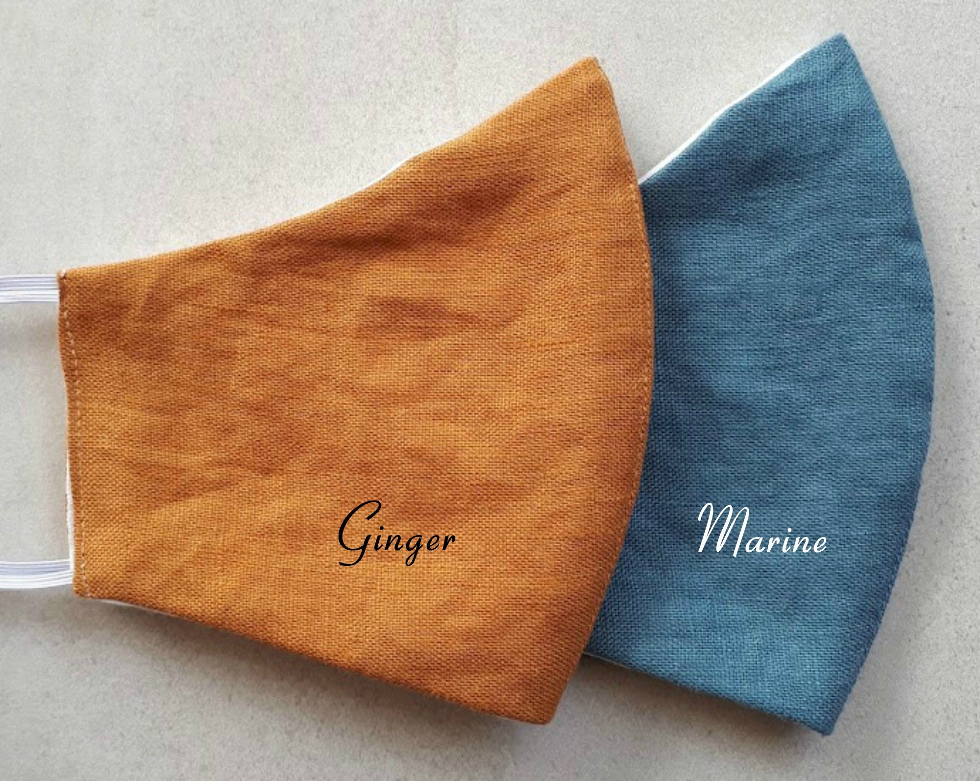 Adjustable Linen Face Masks. Nose Wire. Breathable. Soft. Etsy Canada