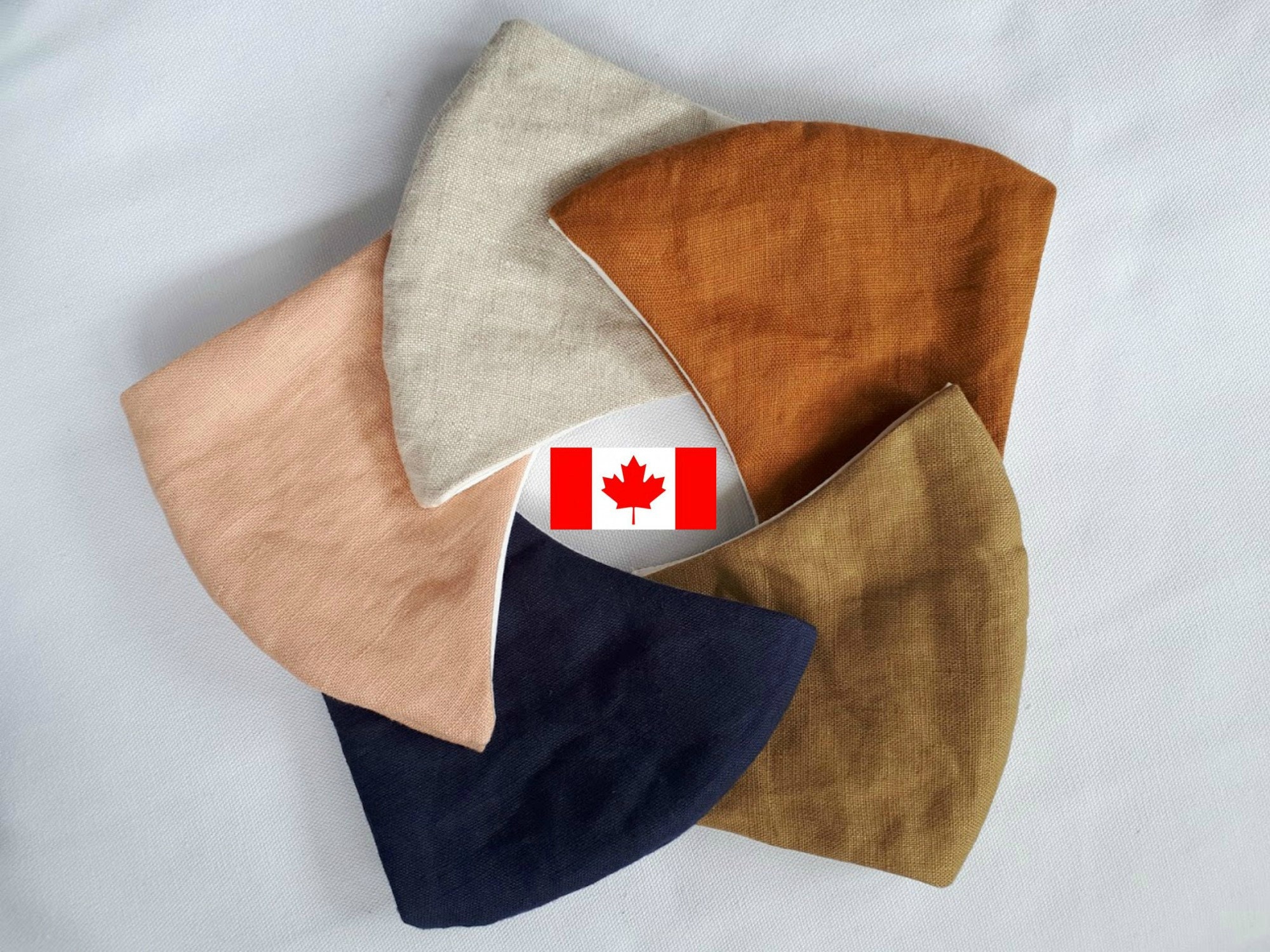 Linen Face Masks. 2 layer.  Nose wire. Breathable.  Soft.  Prewashed