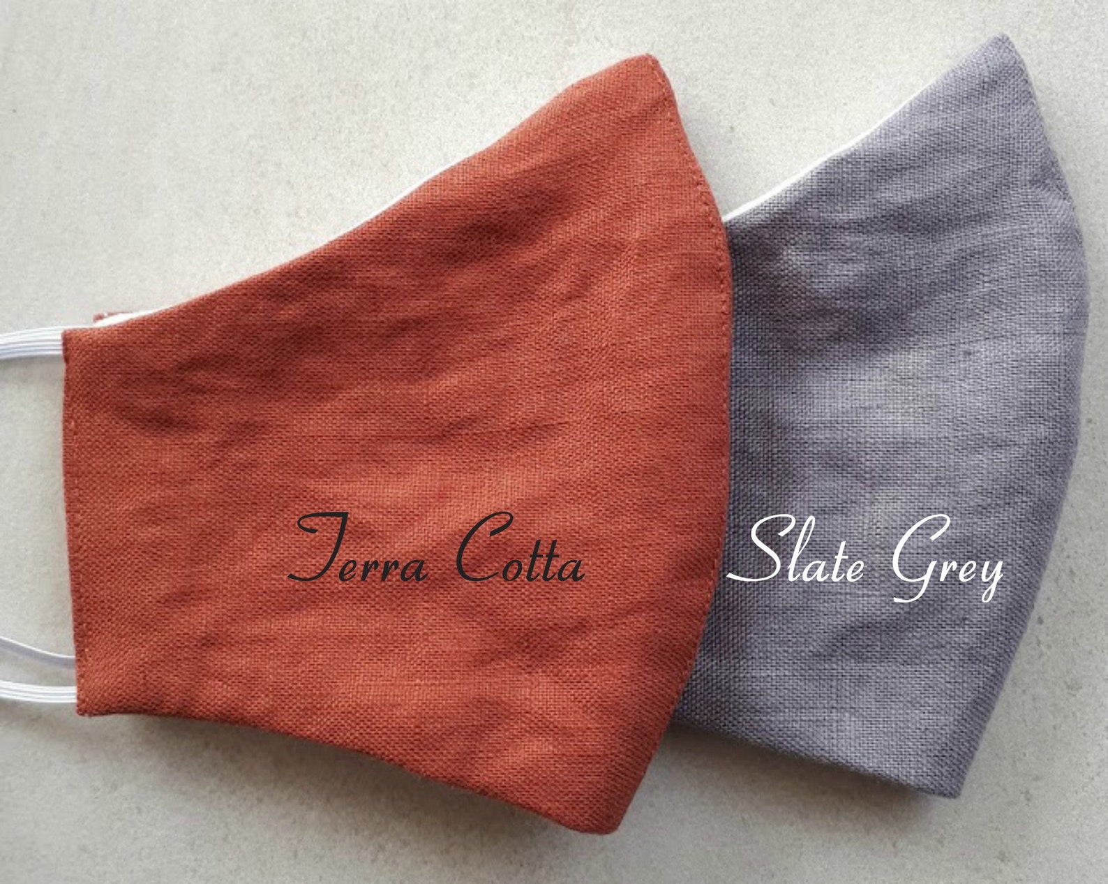 Adjustable Linen Face Masks. Nose Wire. Breathable. Soft. Etsy Canada