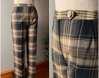 retro plaid pants