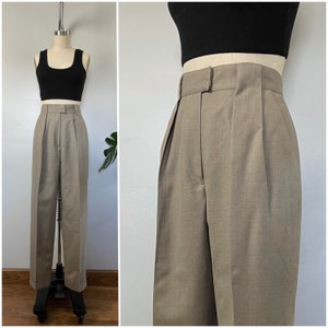 Vintage 90s Wool Pleated Trousers/1990's Jones New York