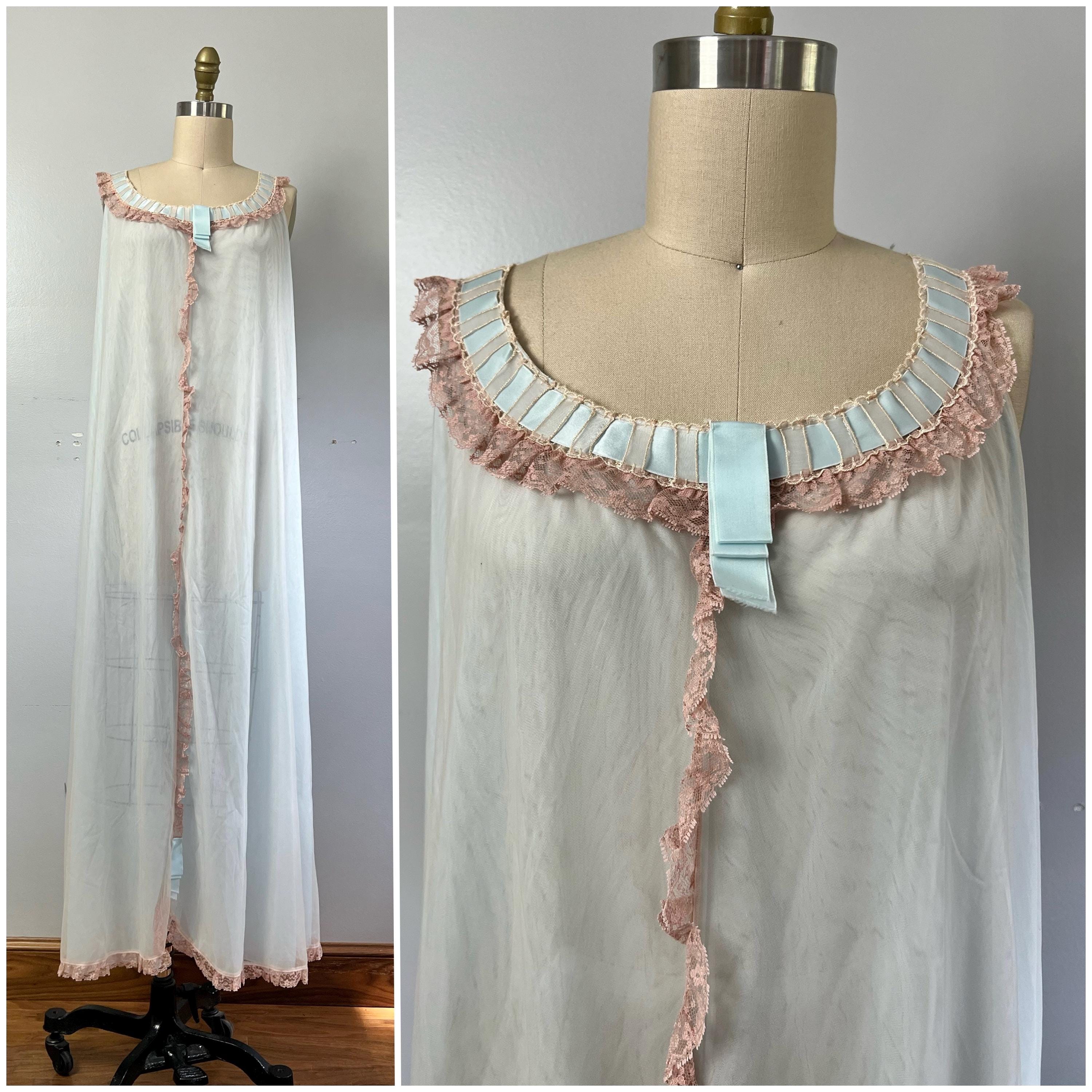 ODETTE BARSA ナイティガウン　vintage ヴィンテージ 60s ODETTE BARSA Blue Gown | Rêverie Vintage