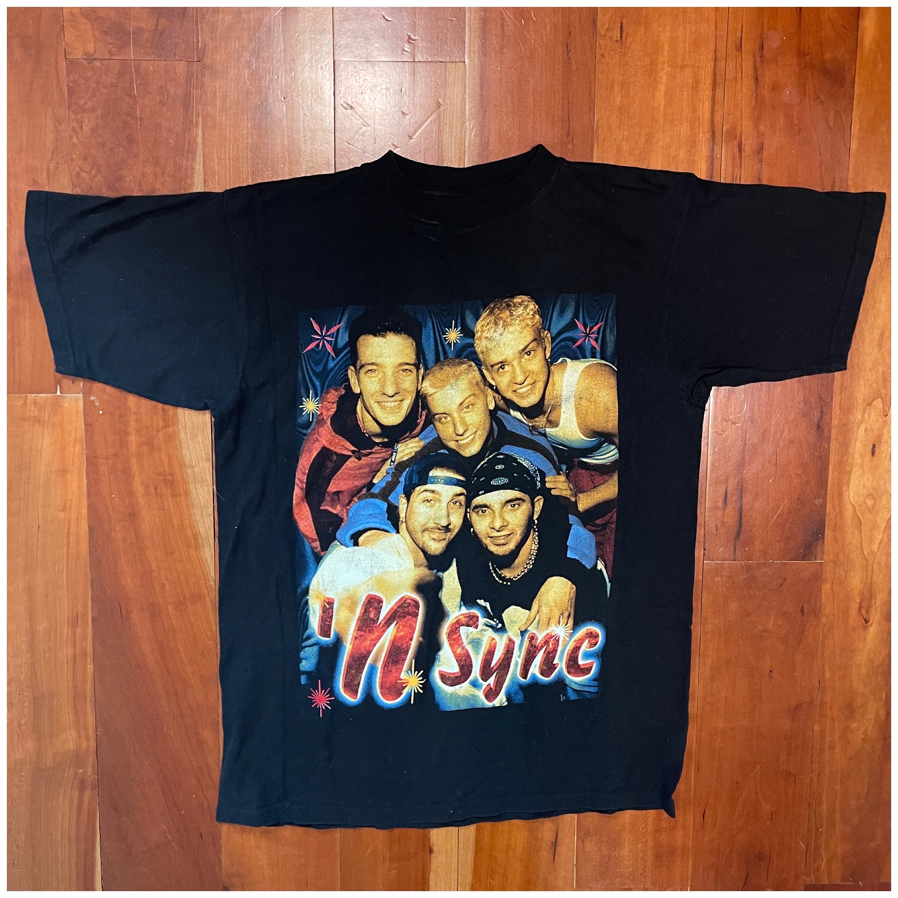 Vintage 90s NSYNC Rap Tee: All Sport Double Sided T-shirt (size