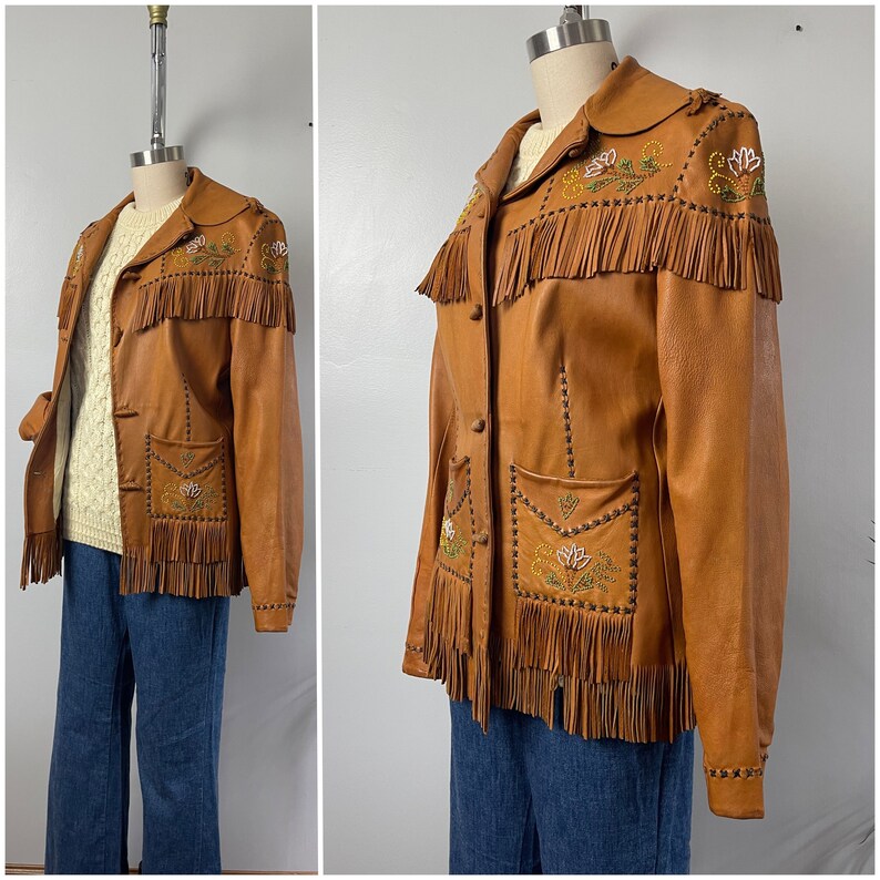 Vintage 1940s Nez Perce Leather Jacket/30s 40's Buttery - Etsy