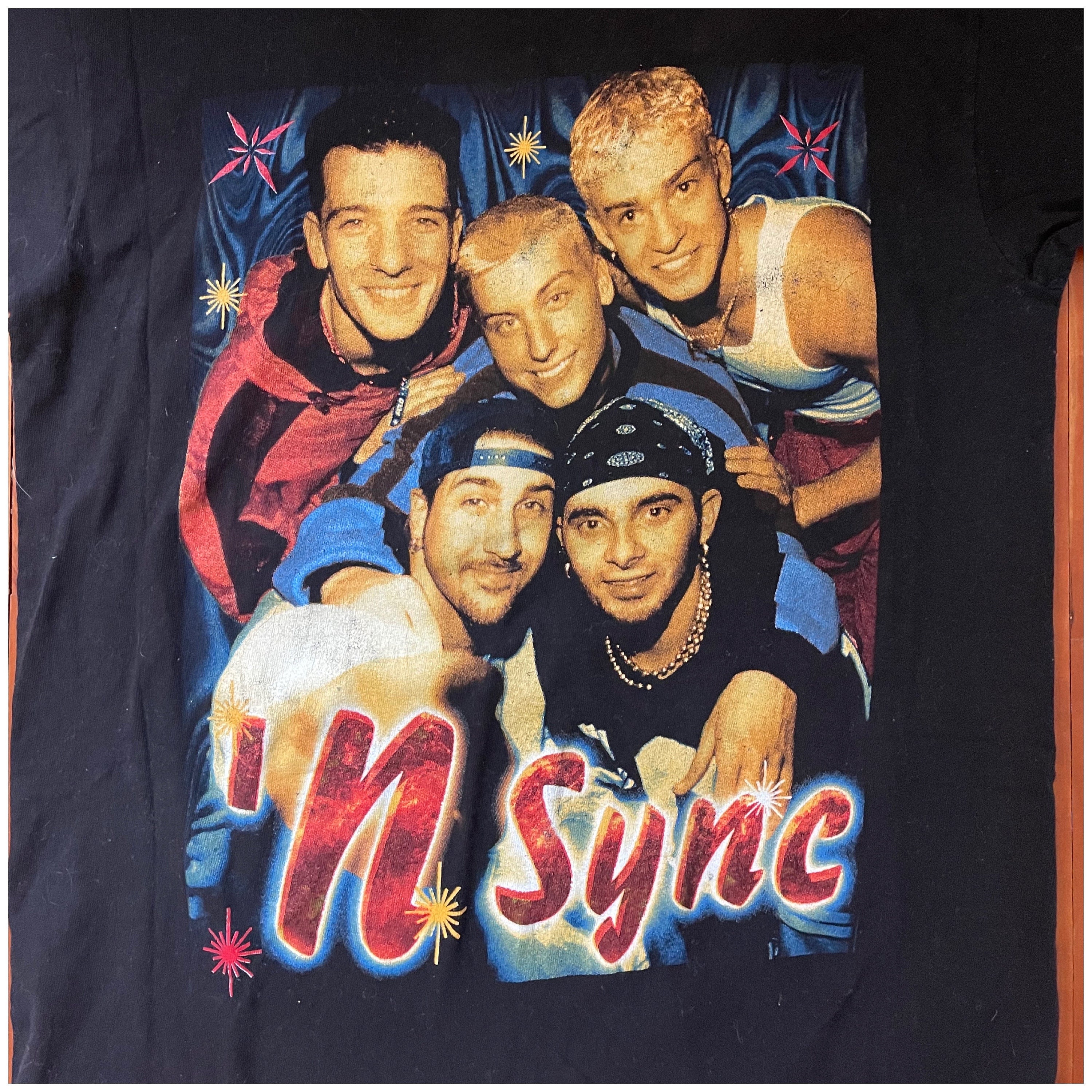 Vintage 90s NSYNC Rap Tee: All Sport Double Sided T-shirt (size