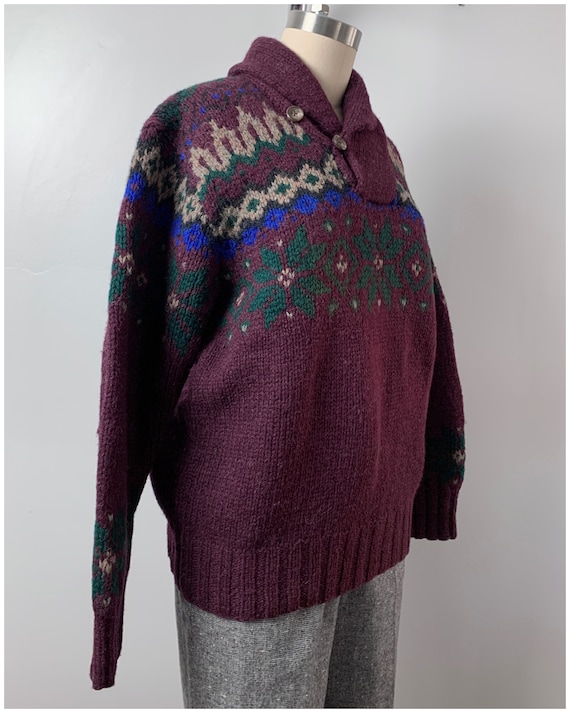 Vintage 80s Ralph Lauren Fair Isle Sweater/1980's… - image 4