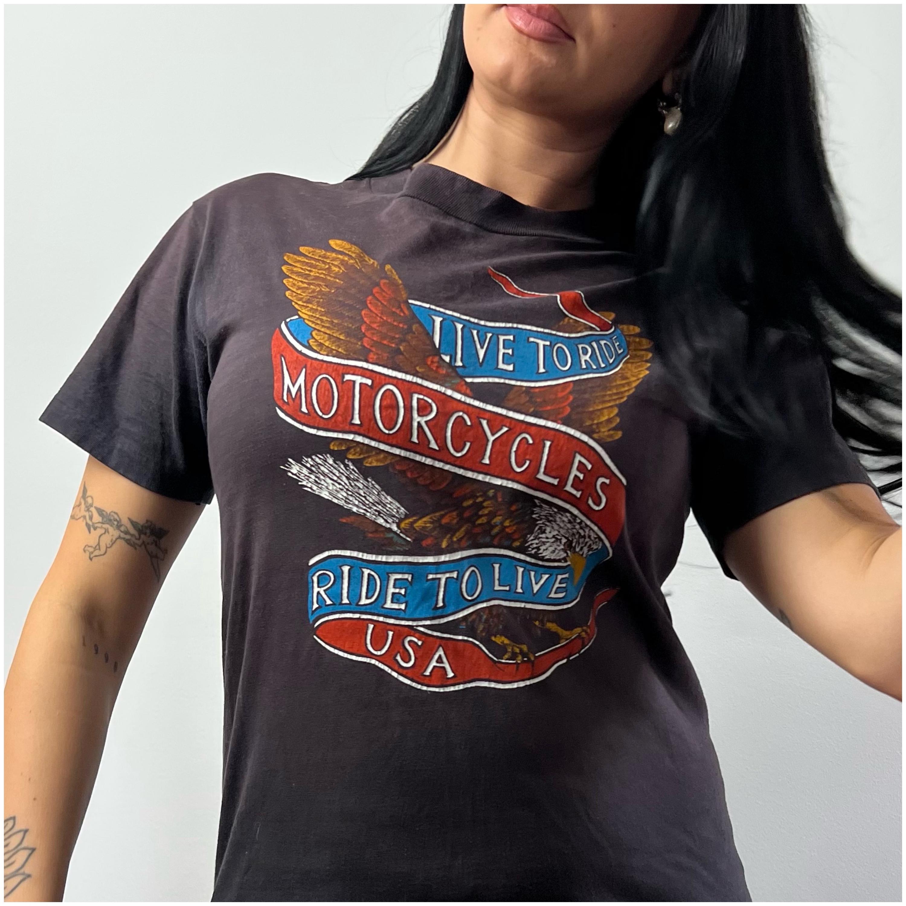 超希少 80's HARLEY-DAVIDSON Tシャツ ヘインズ BEEFY 80s HARLEY-DAVIDSON Print Hanes Beefy T-Shirt BLACK HILLS (XL