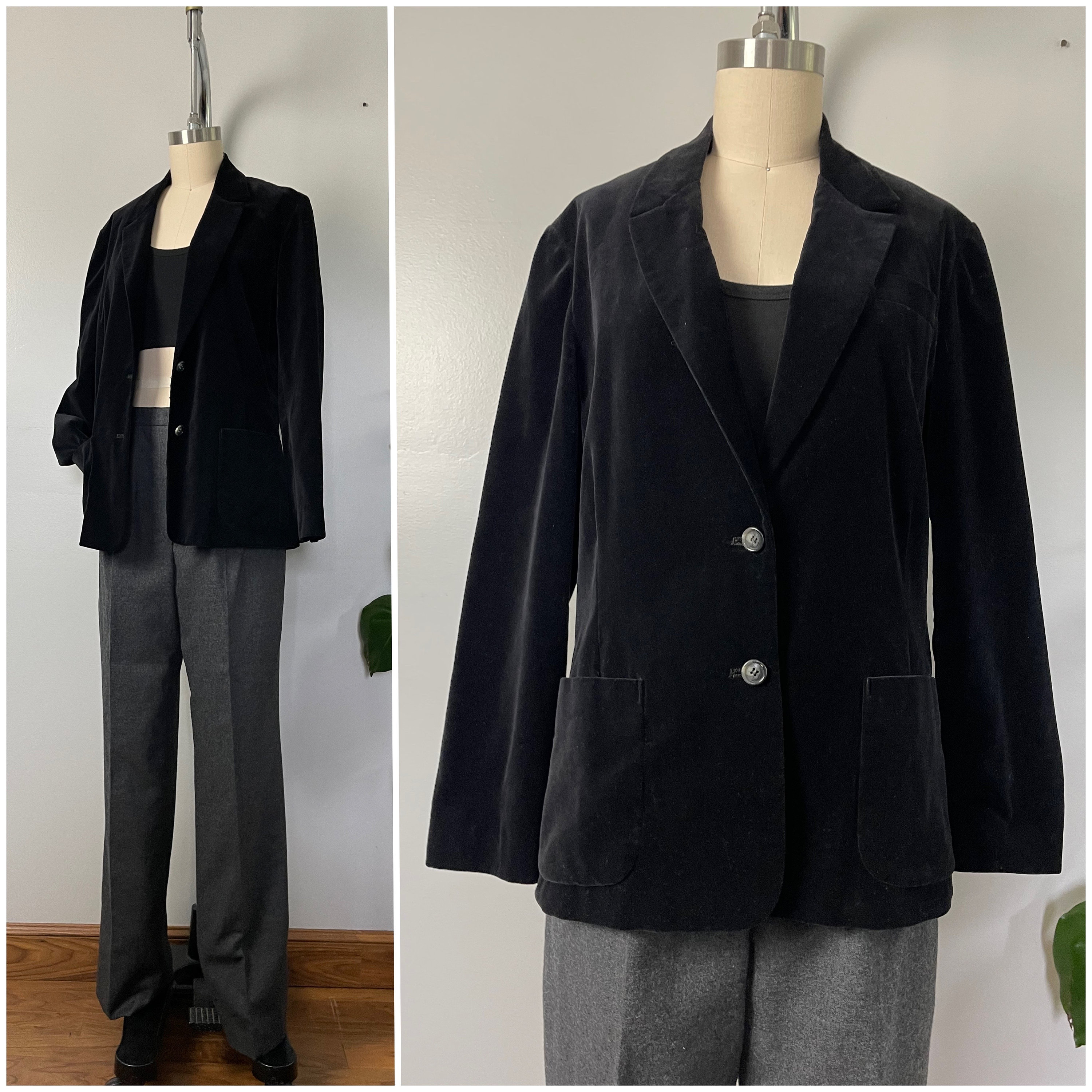 ジャケット・アウター 60's-70's USA / Velvet Blazer Men's Vintage 70s Velvet Suit Slim Fit Blazer Jacket for