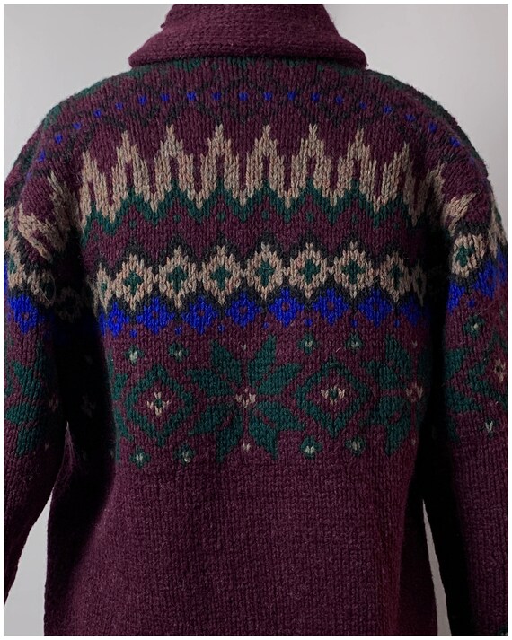 Vintage 80s Ralph Lauren Fair Isle Sweater/1980's… - image 8