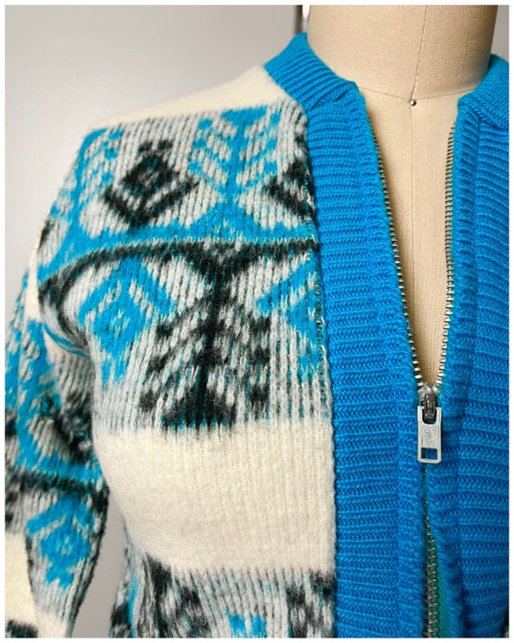 トップス special 60s vintage alps mohair cardigan Men's vintage 60s ALPS Sz M Runs S Red Fluffy Long Hair