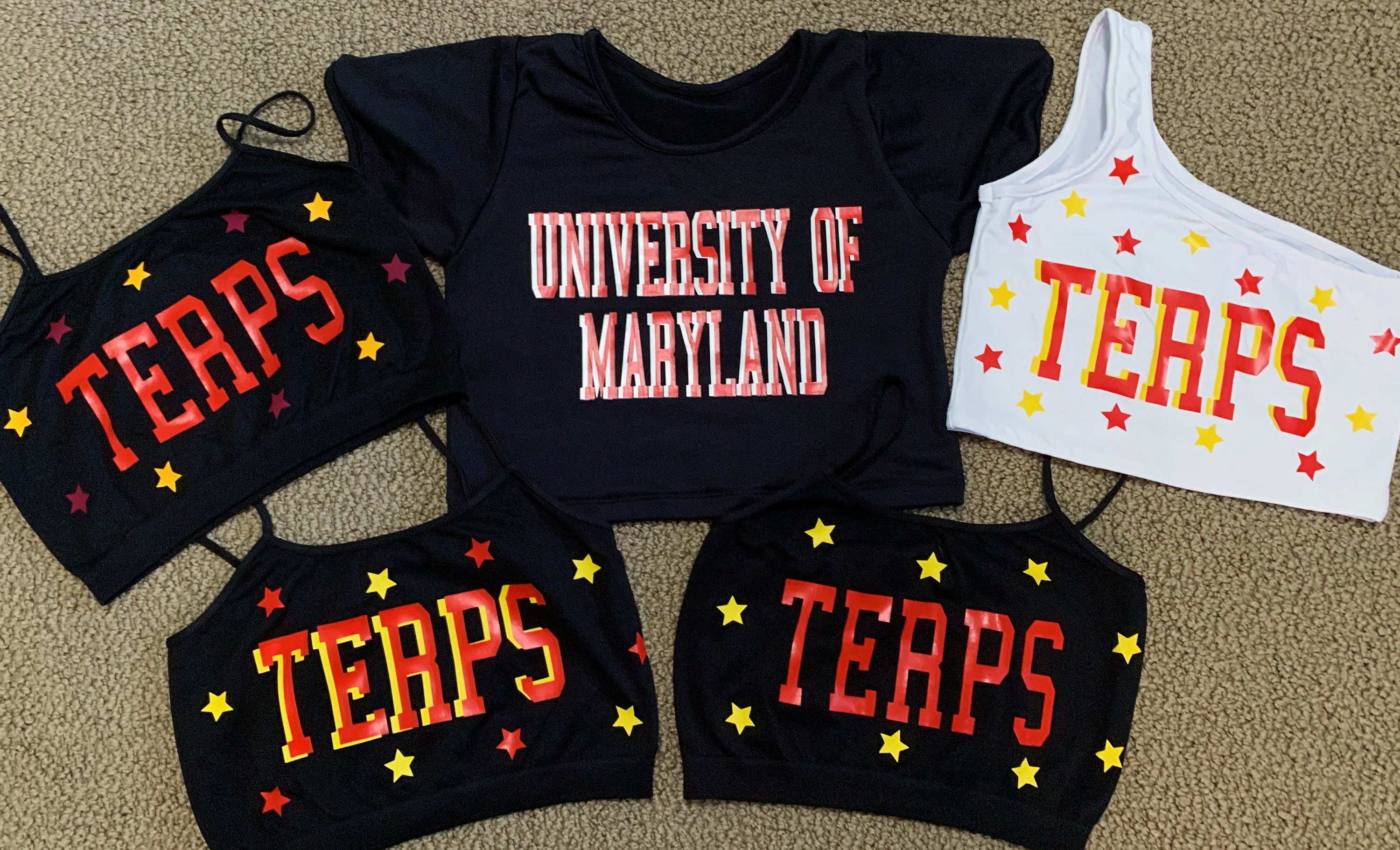 CUSTOM College Crop Top Custom Football Apparel Game Day Etsy