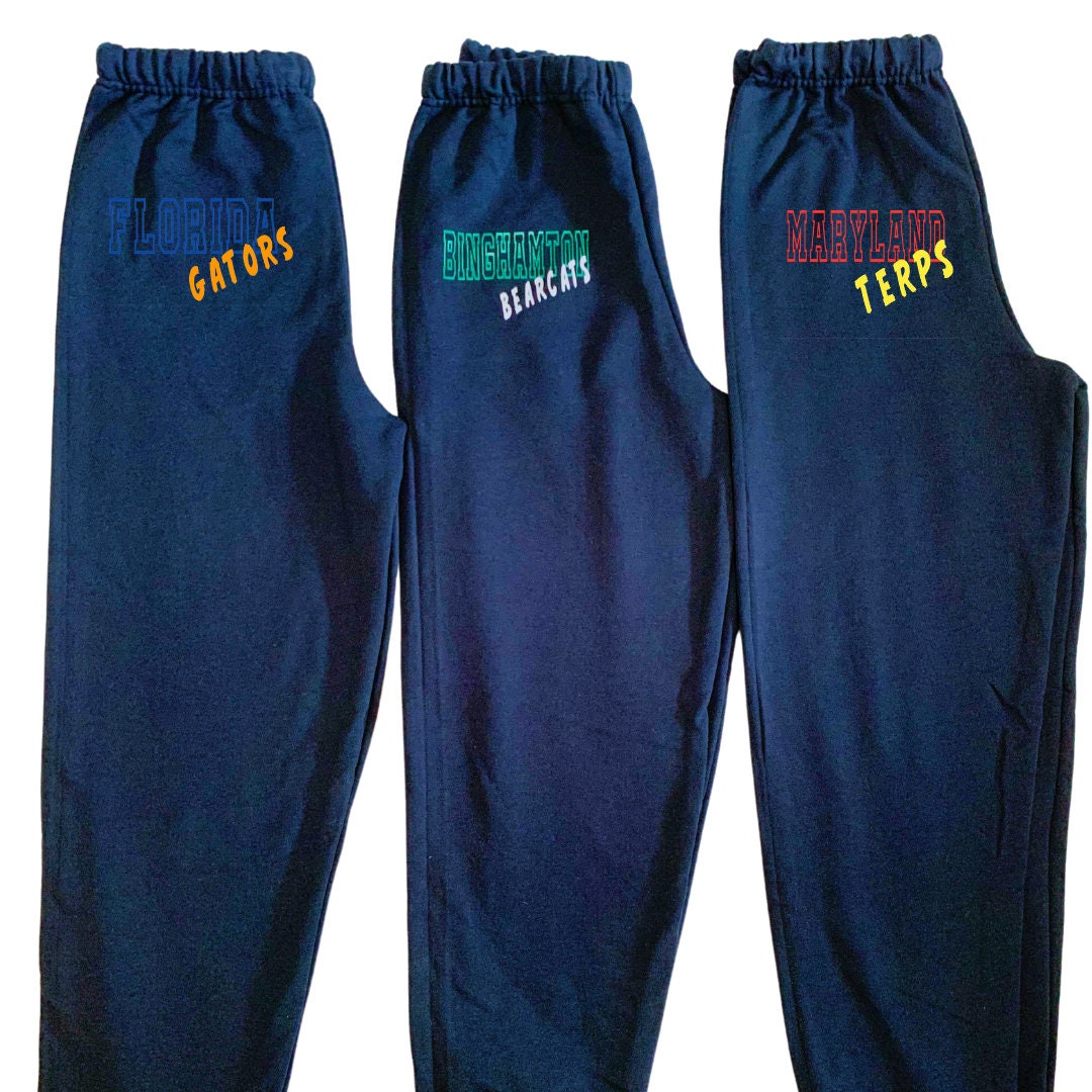 Custom College Sweatpants - Etsy