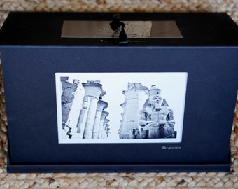 Photography box / black and white Luxor and Aswan photography / Black and White Photography gift / Travel Photography / home Decor gift