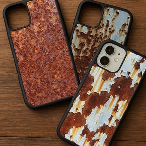 Rustic Rusted Metal Texture Custom phone case for iPhone 16 Pro Max 15 14 13 12 11 XS Plus Samsung S25 S24 25 A55 A54 Pixel 7 8 9