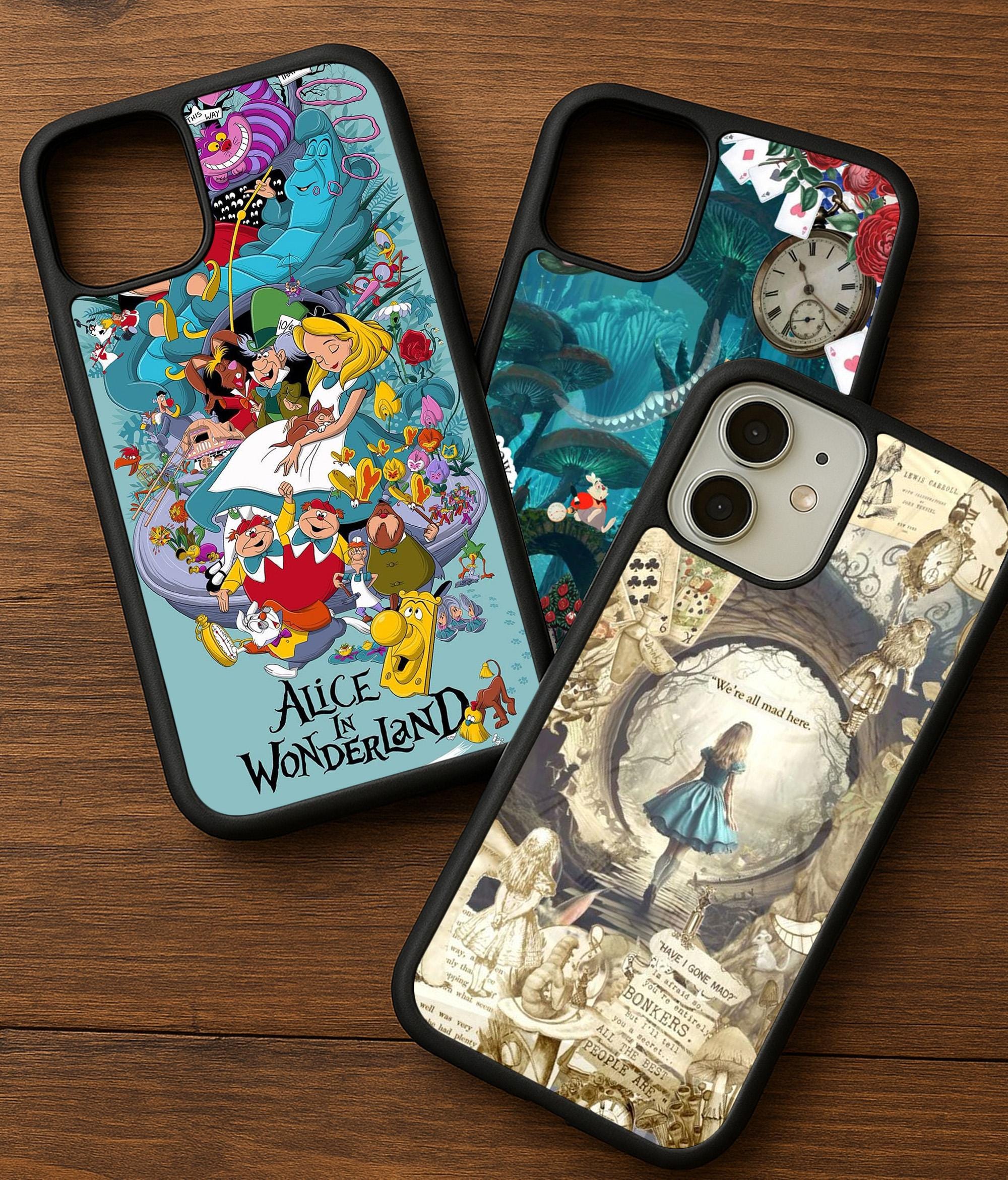 Alice in Wonderland Phone Case, Custom TPU Gel Cover - Etsy New Zealand